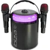 Image de Haut-parleur karaoké IBIZA KARAHOME alimenté par batterie Bluetooth USB AUX Koax