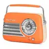 Image de Radio portable MADISON Vintage Bluetooth FM USB AUX rechargeable 30W orange/crème - Neuf