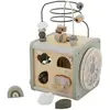 Image de Label : Cube d'activités en bois vert olive