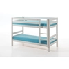 Image de Vipack Lit superposé Pino - Pin massif laqué blanc, Dimensions : 210 cm x 140 cm x 105 cm ; PISBZG14