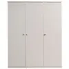 Image de M&s - Armoire 3 Portes 166x57x204,5 Cm Laqué Blanc - Breval