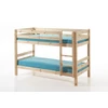 Image de Vipack Lit superposé Pino - Pin massif laqué naturel, Dimensions : 210 cm x 140 cm x 105 cm ; PISBZG10