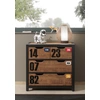Image de Vipack AXKO2319 Commode 4 tiroirs Alex ; ( 86 cm x 83 cm x 42 cm )