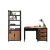 Image de Bureau et bibliothèque 'Alex' au style industriel élégant - Neuf