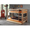 Image de Vipack Lit superposé Pino avec tiroir de lit - Pin massif laqué naturel, Dimensions : 210 cm x 140 cm x 105 cm ; PICOSBRB10