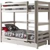 Image de Vipack Lit superposé Pino - Pin massif laqué blanc, Dimensions : 210 cm x 182 cm x 105 cm ; PICOOLLA14