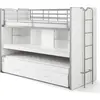 Image de Lit mezzanine Bonny avec bureau et 3 couchages