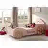 Image de Set Vipack lit calèche avec matelas de 90 x 200 cm, finition MDF laqué rose
