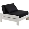 Image de Fauteuil-lit Oliver, pin massif blanc