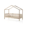 Image de Vipack Dallas Lit de maison avec clôture Natural 90 x 200 cm