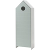 Image de CASAMI Armoire 1 porte menthe, profil rainuré horizontal, finition MDF laqué