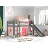 Image de Vipack lit de jeu Pino incl. toboggan avec set textile rideau et tunnel "Spring