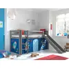 Image de Vipack lit de jeu Pino incl. toboggan avec set textile rideau "Astro