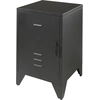 Image de Vipack BRONXX Console de chevet au look industriel noir mat
