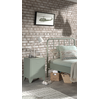 Image de Vipack BRONXX Console de nuit look industriel vert olive mat