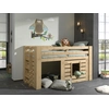 Image de Vipack lit cabane, 90 x 200 cm, finition en pin couleur Oak