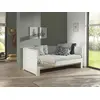 Image de VIPACK Lit gigogne avec rallonge, surface de couchage extensible de 90 x 200 à 180 x 200, pin avec MDF laqué blanc