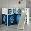 Image de Lit Mi-hauteur Scottie 90x200 Cm Astronaute 2 Avec Toboggan-blanc