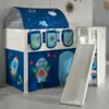 Image de Lit Mi-hauteur Scottie 90x200 Cm Astronaute 3 Avec Toboggan-blanc