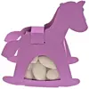 Image de Ballotin CHEVAL A BASCULE avec plexi, Lilas