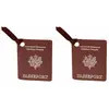 Image de Planche de 2 Etiquettes Passeport en carton