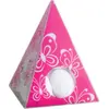 Image de Ballotin Pyramide plexi transparente, Fuchsia