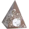 Image de Ballotin Pyramide plexi transparente, Chocolat