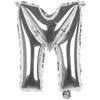 Image de Ballon aluminium mylar lettre M, argent