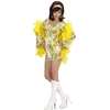 Image de DÃ©guisement Seventies Jaune - Femme