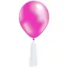 Image de Kit de 6 Ballons Pompons ® blanc/FUCHSIA