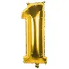 Image de Ballon mylar 86cm CHIFFRE 1, OR