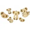 Image de Sachet de 6 Confettis de table KOALA en bois 4cm