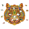 Image de Puzzle en bois multicolore - Tigre, 138 pièces