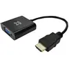 Image de XtremeMac ADAPTATEUR HDMI=> VGA, HDMI type A (standard), VGA (D-Sub), mâle, femelle, 1920 x 1080 pixels, 1280 x 1024 (SXGA), 1600 x 1200 (UXGA), 1920 x 1080 (HD 1080)