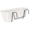 Image de Artevasi - Kit Jardiniere Venezia Avec Reserve Deau - 10 L - 49 X 19,5 X 16,6 Cm - Blanc