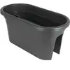 Image de Jardiniere Pour Balcon Venezia - 30 X 60 X H 27 Cm - 18 L - Gris Anthracite - Artevasi