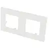 Image de Plaque De Finition Blanche Double Efapel Quadra (45x45)