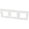 Image de Plaque De Finition Blanche Triple Efapel Quadra (45x45)