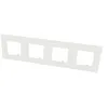 Image de Plaque De Finition Blanche Quadruple Efapel Quadra (45x45)