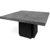 Image de Table à manger en béton et noir, 150 x 150 x 75