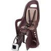 Image de POLISPORT Groovy Maxi FF Siège arrière pour enfant à vélo Fixation au cadre - Marron foncé/Marron