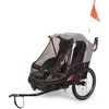 Image de Bobike Anhaenger Trailer Stroller Grey/Blue gris,bleu