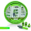 Image de Tuyau d'arrosage 15mm 10 m KIT PVC lance multi jet + 2 raccords + nez de robinet VITO