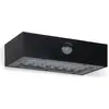 Image de Applique murale LED Solaire 3W Noire Eclairage led d'extérieur Détecteur de mouvement 350 Lm ASLO