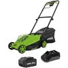 Image de Tondeuse à gazon 20V Batterie lithium 4.0Ah Largeur de coupe 32 cm Bac 30L + Chargeur Gazon 300m2 VITO