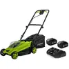 Image de Tondeuse à gazon 20V + 2 Batteries lithium 4.0Ah Chargeur double Bac 30L Gazon 500m2 VITO