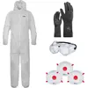 Image de Kit de Protection Jardin Phytosanitaire EPI Combinaison Taille XL, Lunettes et Gants de Protection Agriculture VITO