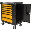 Image de Servante d'atelier 7 tiroirs 221pièces Porte latérale 4 Roues Chariot à outils VITO