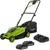 Image de Tondeuse à gazon 20V + 2 Batteries lithium 3.0Ah + Chargeur double Gazon 300m2 - Bac 30L VITO
