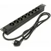 Image de Phasak Power Strip BNS 3518/ 8 prises de courant/ 1.5m de câble/ Noir
